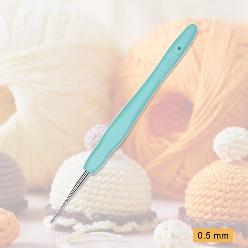 QLRFFLJOY Small Size Crochet Hook Lace Crochet Needle QLRFFLJOY 0.5mm Crochet Hook Embroidery Thread Knitting Weaving Tool DIY Lace Yarn Crochet Needles (0.5 mm) - Image 2